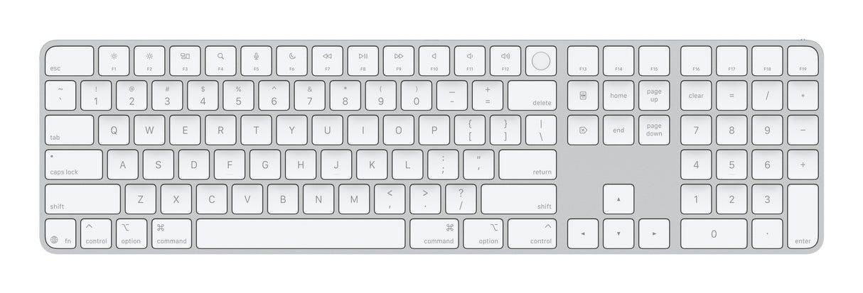 Apple MXK73EZ/A - Apple Magic teclado Universal USB + Bluetooth QWERTY Inglés de EE. UU. Blanco