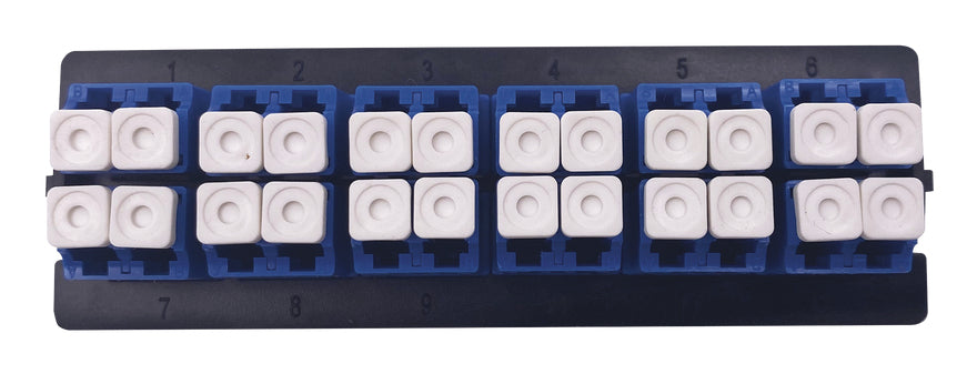 LinkedPRO LP-FO-LC-D12-SM adaptador de fibra óptica 1 pieza(s) Negro, Azul, Blanco