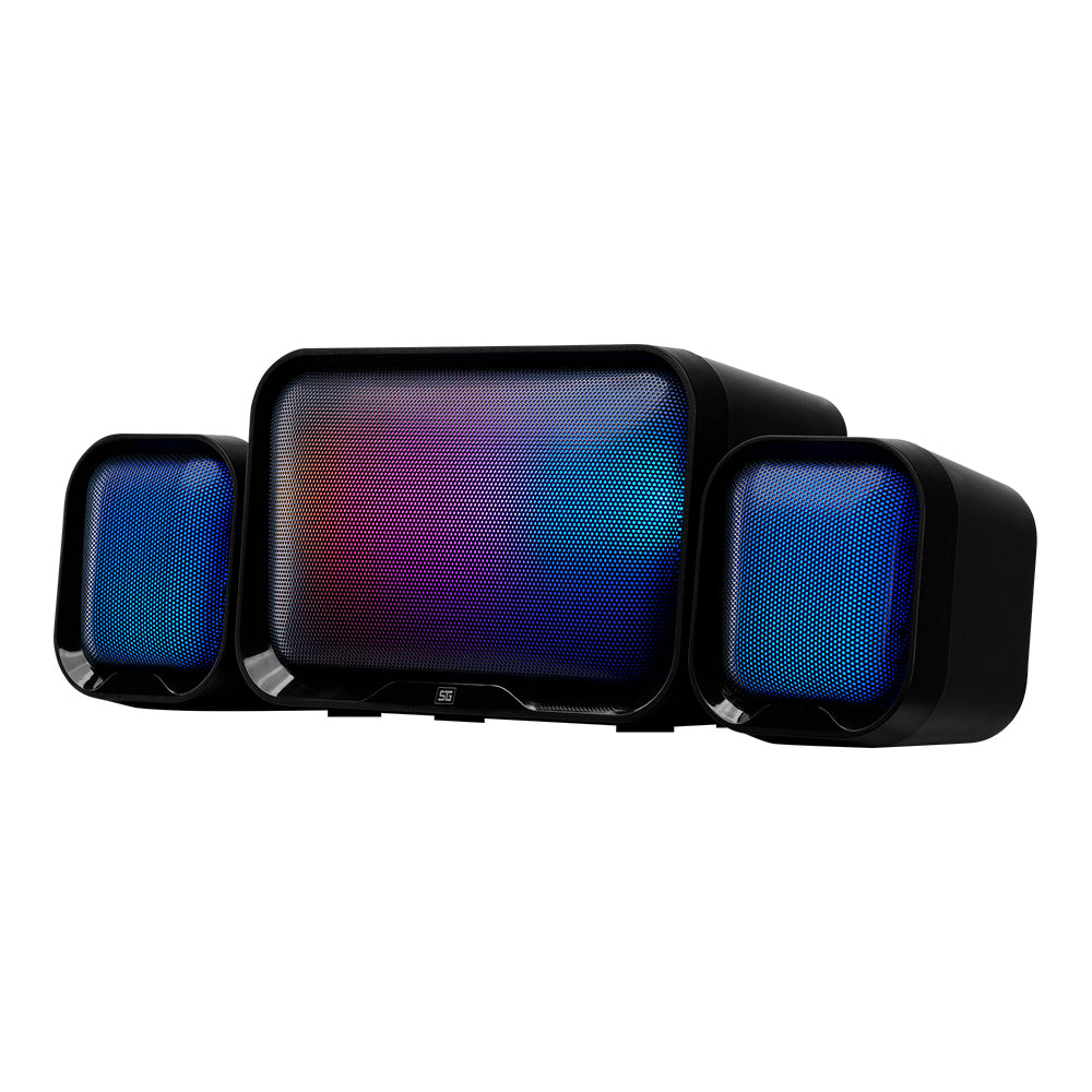 BOCINAS START THE GAME SPK-255 2.1 USB/3.5MM 3W*2 + 10W SUBWOOFER RGB