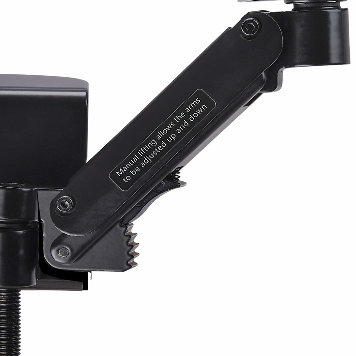 StarTech.com Apoyabrazos Ajustable para Escritorio de Oficina - Reposabrazos de Rotación de 360 Grados - Instalación con Mordaza - sin Perforaciones - Ergonómico - Negro Computadora Reposabrazos Negro Aluminio, Plástico, Acero 5 - 70 mm