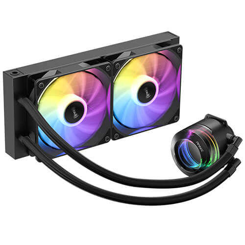Antec Vortex Lum 240 ARGB Procesador Kit de enfriamiento líquido 12 cm Negro