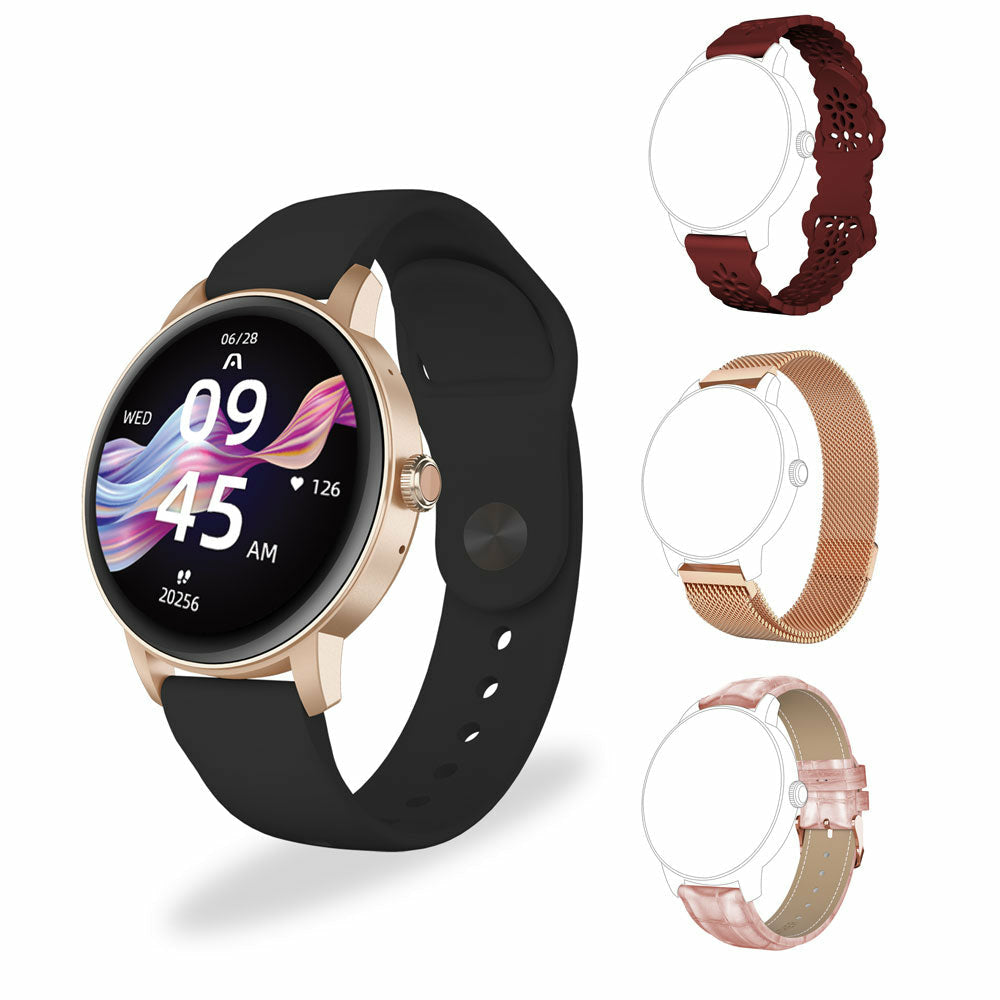 ArgomTech SkeiWatch C30 3,3 cm (1.3") IPS Digital 320 x 320 Pixeles Pantalla táctil Oro rosa GPS (sa