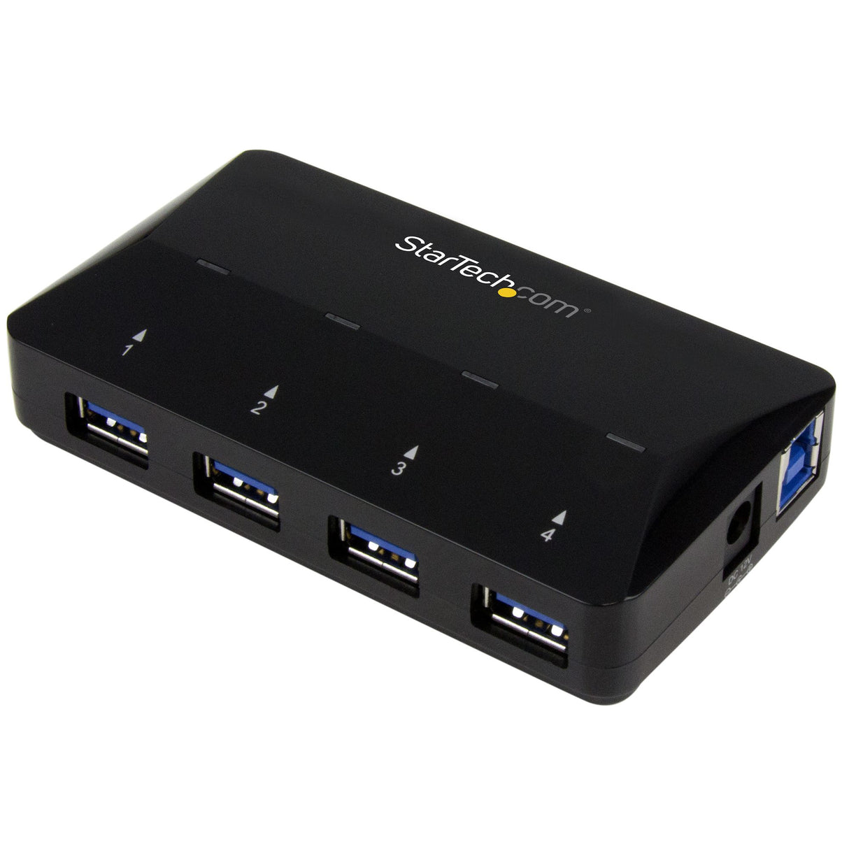 StarTech.com Concentrador USB 3.0 de 4 Puertos - 5Gbps - Ladrón con Puertos de Carga y Sincronización - Hub con 1 Puerto de 2,4A hubs de interfaz USB 3.2 Gen 1 (3.1 Gen 1) Type-B USB 3.2 Gen 1 (3.1 Gen 1) Type-A 5 5