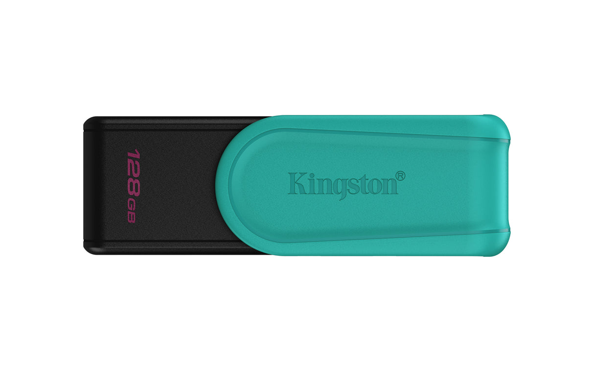 Kingston Technology 128GB Portable USB 3.2 Gen 1 DataTraveler Exodia S (Black/Turquoise) Memoria Flash 128 GB USB tipo A 3.2 Gen 1 (3.1 Gen 1) Si