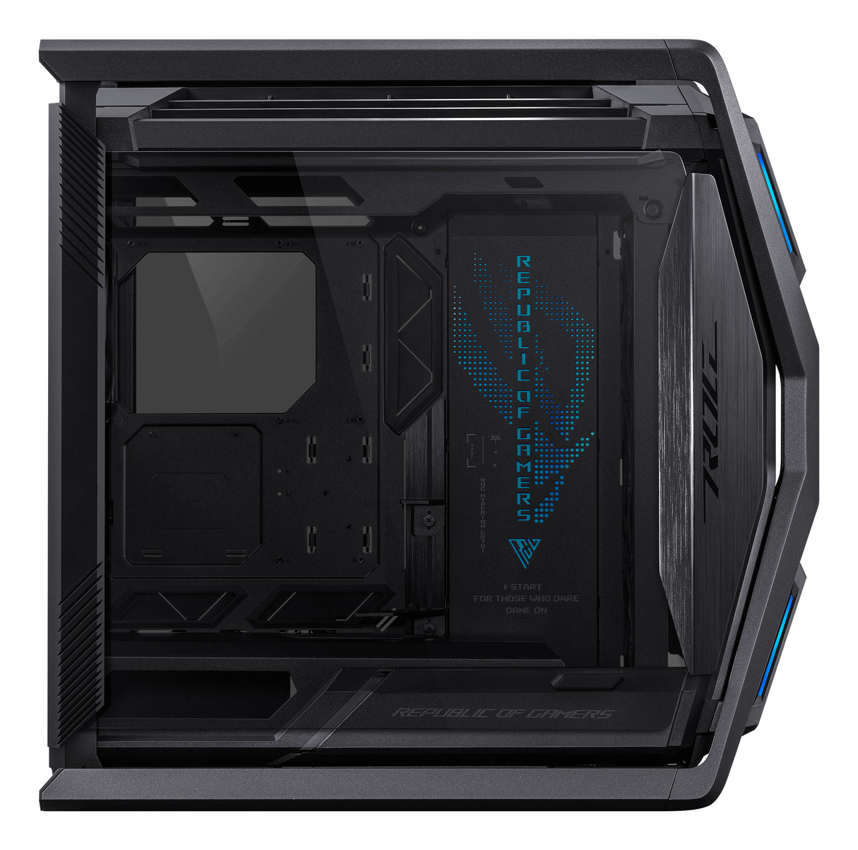 ASUS ROG Hyperion GR701 BTF Edition carcasas ordenador Torre PC Negro, Transparente ATX, EATX, micro ATX, Mini-ITX
