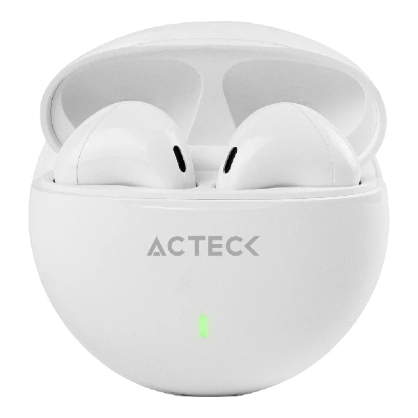 Audífonos ACTECK Para Dispositivos Sense EP230 / In Ear Inalambricos TWS BT 5.1 Blanco Essential Series