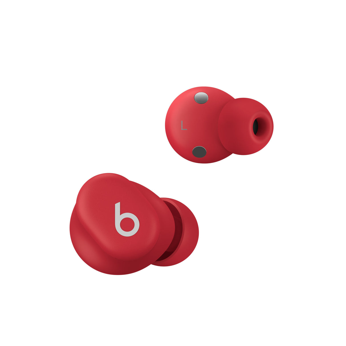 Apple Beats Solo Buds Auriculares True Wireless Stereo (TWS) Intra auditivo Llamadas/Música Bluetooth Rojo, Transparente