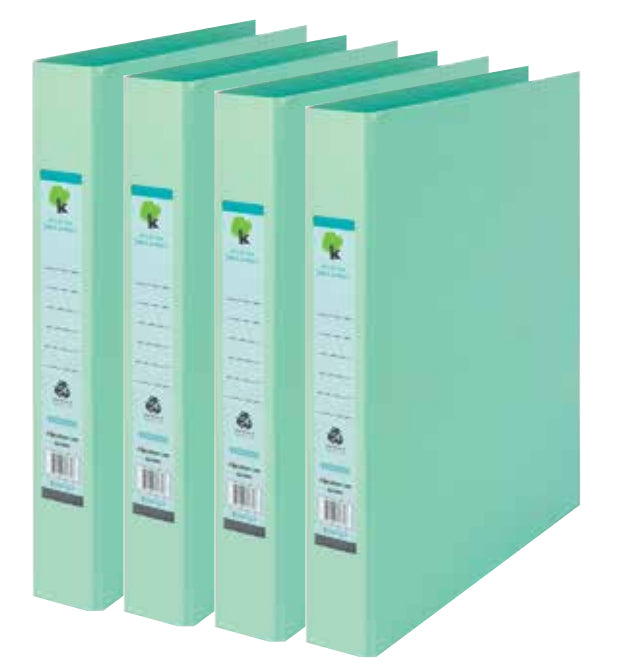 Techmakro KITCARP4-1VD carpeta de cartón Carta Verde, Anillo redondo, Almacenamiento, Cloruro de polivinilo (PVC)