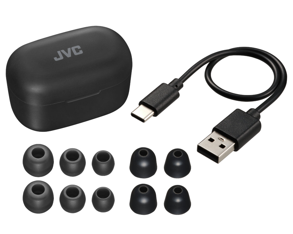 JVC HA-A25T Auriculares True Wireless Stereo (TWS) Intra auditivo Llamadas/Música Bluetooth Negro