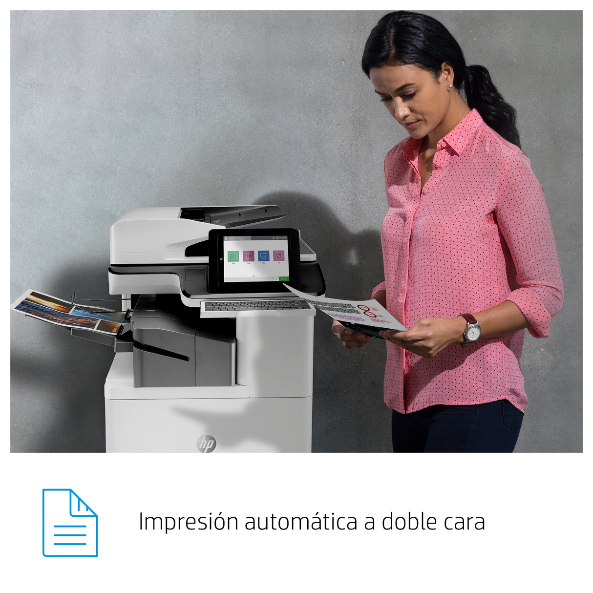 HP Color LaserJet Enterprise Flow LaserJet Enterprise Flow M776zs Inalámbrico Multifunction Color Impresora, Fotocopiadora, escáner; Dúplex Impresora Multifunción Laser WiFi Negro, Blanco