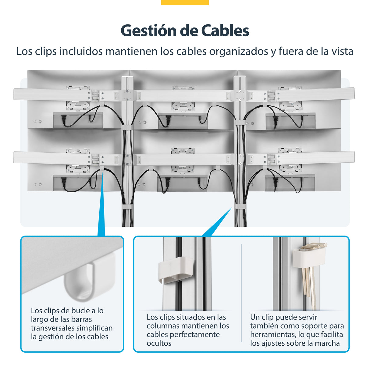 StarTech.com 6-MONITOR-ARM-A Soportes para monitores 6 32 kg Si