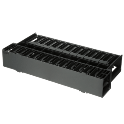 NCMH2 - Organizador de Cables Horizontal / Doble Frontal y Posterior / Rack 19in / 2UR / 1.75in de Altura