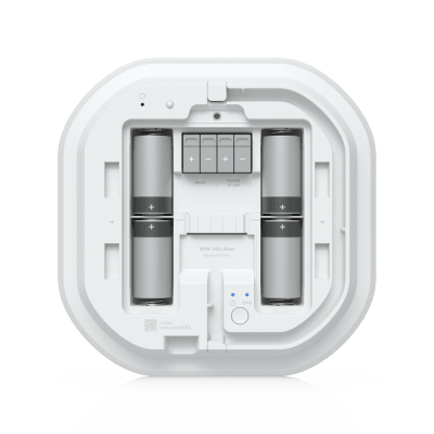 USL-SIREN - Sirena Inalámbrica IP / Alarma 110 dB / LED RGB/W de Emergencia / SuperLink 2 km (1.2 mi) / Alimentación Batería o DC 12-24V / Unifi Protect