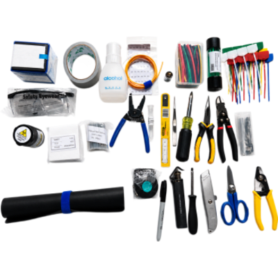 LP-FT-KIT-V2 - Kit de Terminación de Fibra Óptica / 28 Herramientas y Accesorios / Estuche Portátil Rugerizado / Preparación, Empalme y Limpieza