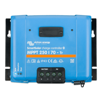 SSMPPT250/70TR - Controlador de Carga Solar MPPT / 70A / 250V / 12-24-36-48 Vcc / Bluetooth / Paralelo hasta 10 Unidades