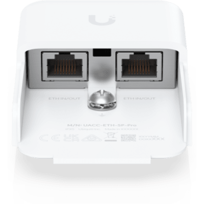 UACC-ETH-SP-PRO - Protector Contra Descargas Ethernet Ubiquiti UACC-ETH-SP-Pro 10Gbps con Soporte PoE e IPX5