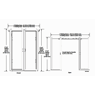 UACSD4B - Puertas Selladas Express / Sistema de Contención ProLine / Pasillo 48-78 Pulgadas (1.2-2 m) / Montaje Magnético sin Herramientas / Policarbonato y Acero / Negro RAL 9005