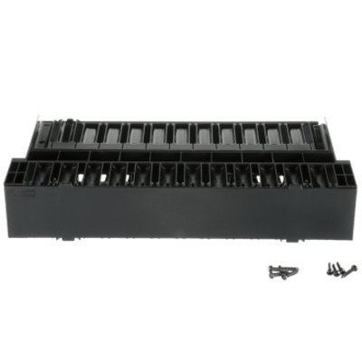 NCMH2 - Organizador de Cables Horizontal / Doble Frontal y Posterior / Rack 19in / 2UR / 1.75in de Altura