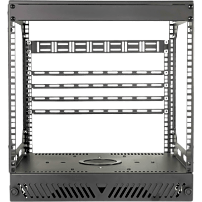 RC2201 - Rack Abierto Deslizante y Giratorio / 12U / Rotación 360° / Carga 68 kg (150 lbs) / Norma EIA/ECA-310-E / Gestión de Cables