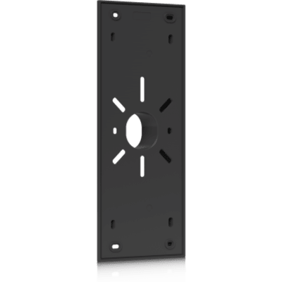 UACC-INTERCOM-WM - Accesorio de montaje con ángulo de inclinación de 20° hacia el interior para intercomunicadores que proporciona un ángulo de visión mejorado para la cámara.
