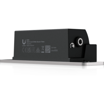 UACC-LOCK-STRIKE-SAFE-15MM - Contrachapa eléctrica de alta seguridad tipo Fail-Safe (normalmente abierta), fuerza de sujeción de hasta 1,200 kg (2,645 lb) y profundidad de pestillo de 15 mm