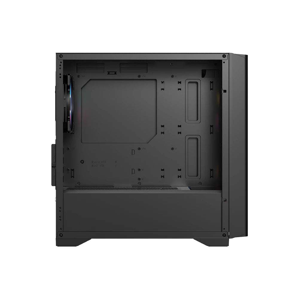 Balam Rush Carbono Crystal 4000C Mini Tower Negro, Micro ATX, Mini-ITX, Metal
