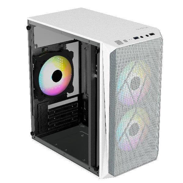 Acteck Doom GI630 Micro Tower Blanco 500 W, Micro ATX, Mini-ATX, Metal