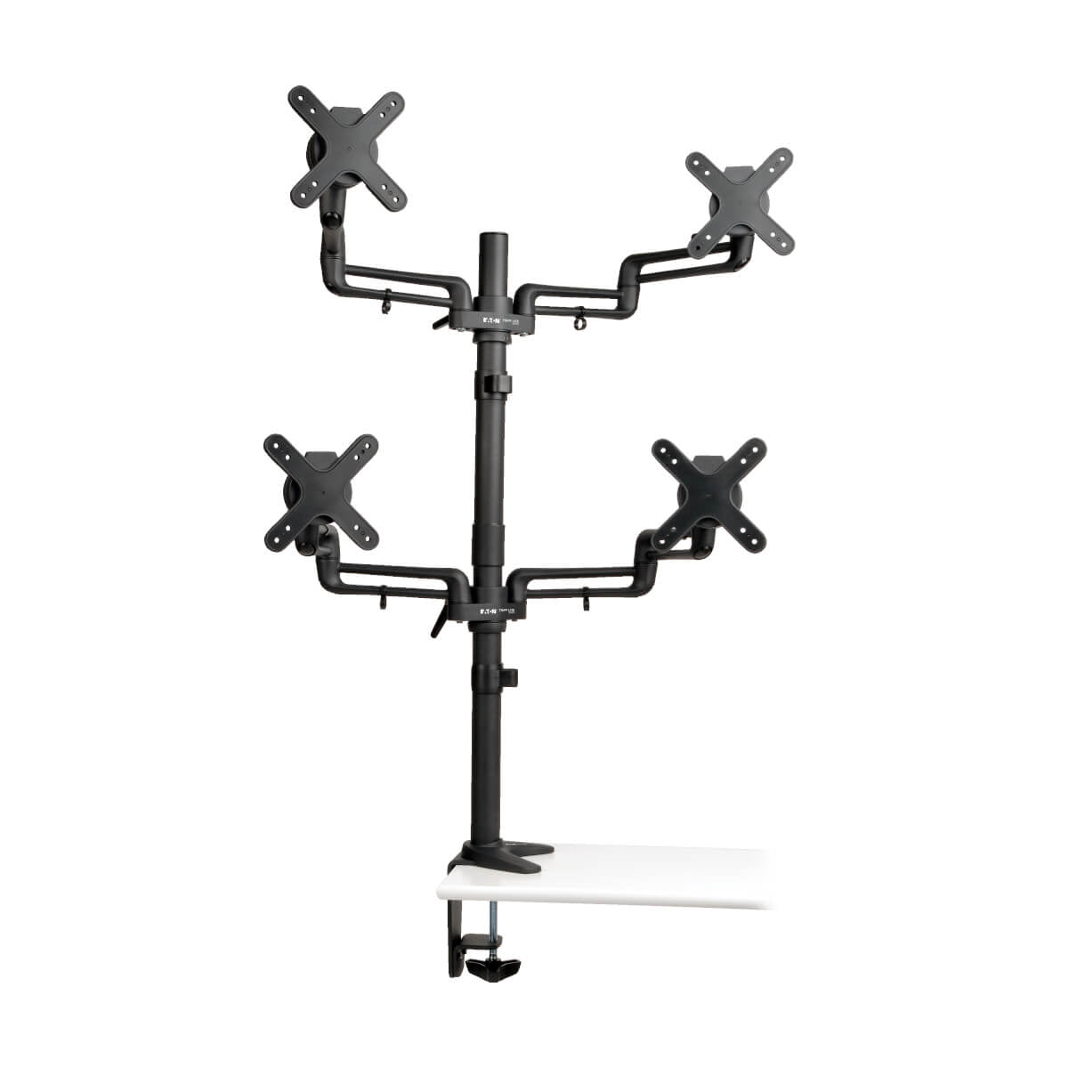 Tripp Lite DDR1327SQFC Soporte Cuádruple de Escritorio Articulado de Brazo Flexible de Movimiento Completo para Monitore