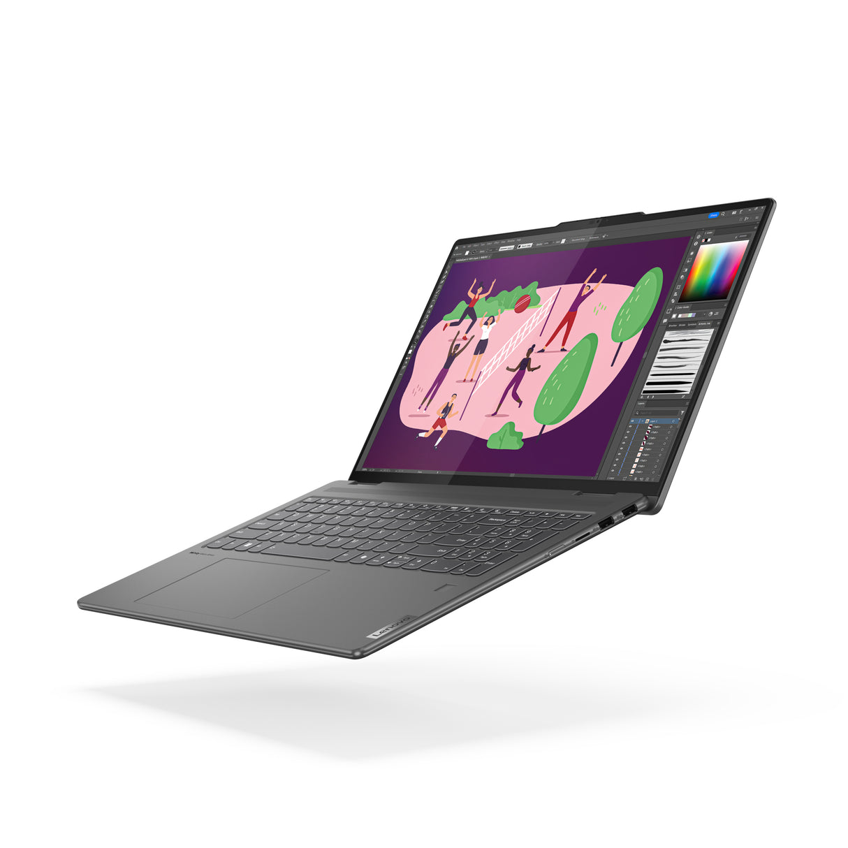 Lenovo Yoga 7 2-in-1 16IML9 Laptop Storm grey Híbrido (2-en-1) Gris Convertible (Carpeta)