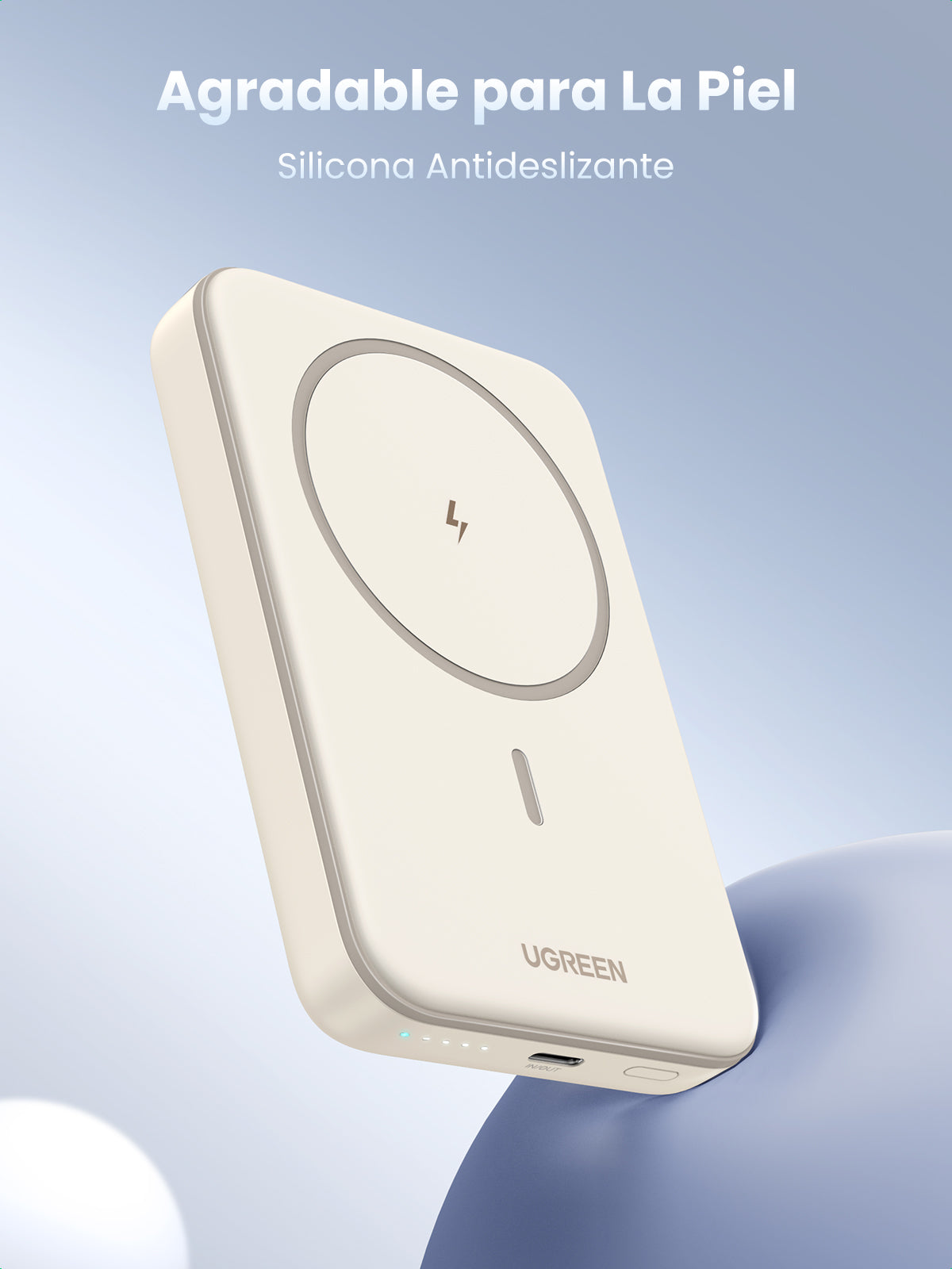 Ugreen 25208 batería externa 10000 mAh Cargador inalámbrico Beige