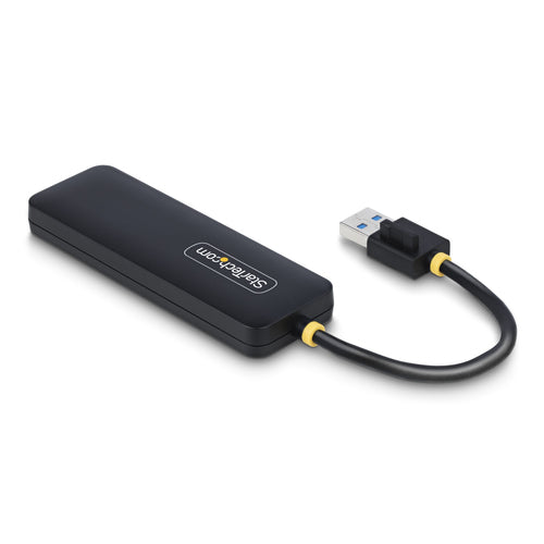 StarTech.com Hub USB-A de 4 Puertos - Ladrón USB de 4 Puertos - Alimentado por el Bus - USB 3.0 de 5Gbps - Hub Portátil