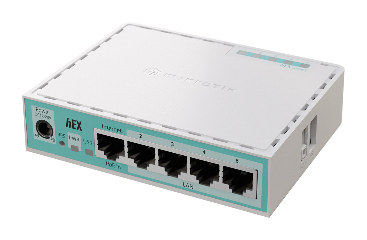 E50UG, hEX refresh, Ruteador 5xEthGb, 1xUSB, 512MB RAM, 950Mhz CPU, LN4