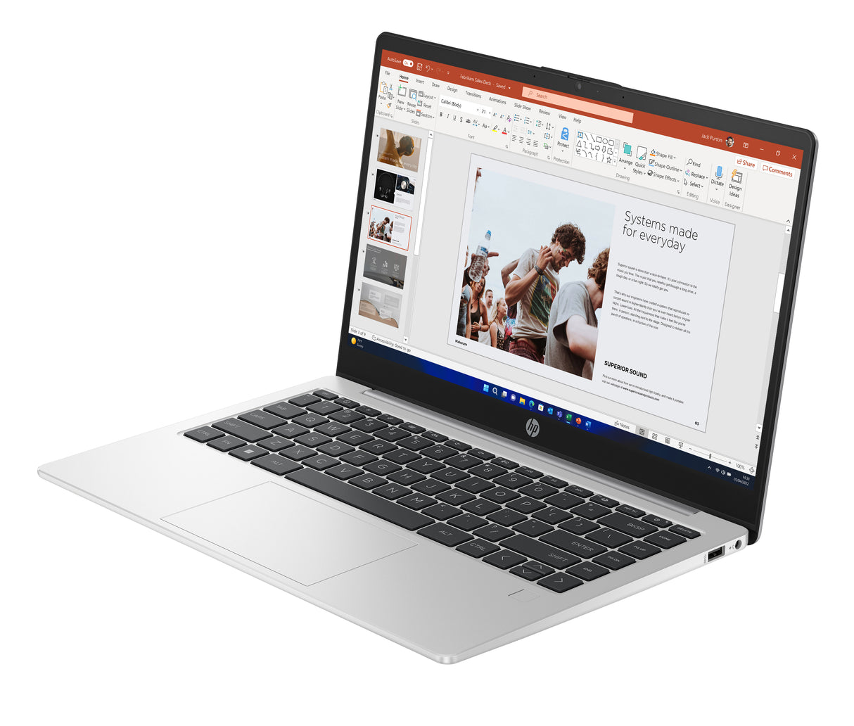 HP 240 G10 Intel® Core™ i3 i3-1315U Computadora portátil 35.6 cm (14") Full HD 8 GB DDR4-SDRAM 512 GB SSD Wi-Fi 6 (802.11ax) Windows 11 Home Plata