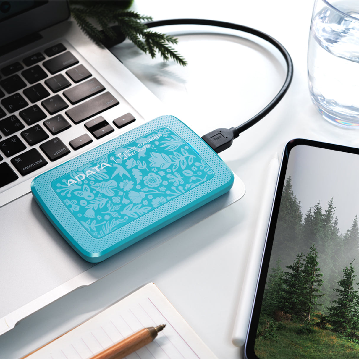ADATA HC300 Eco disco duro externo 1 TB 3.2 Gen 1 (3.1 Gen 1) Verde