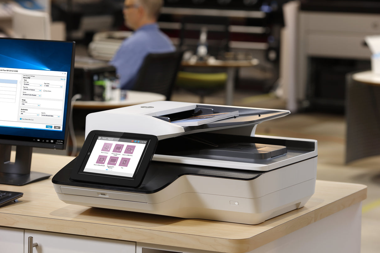 HP ScanJet Enterprise Flow N9120 fn2 Escáner de cama plana 600 x 600 DPI A3 Negro, Blanco, 297 x 432 mm, 120 ppm, 120 ppm