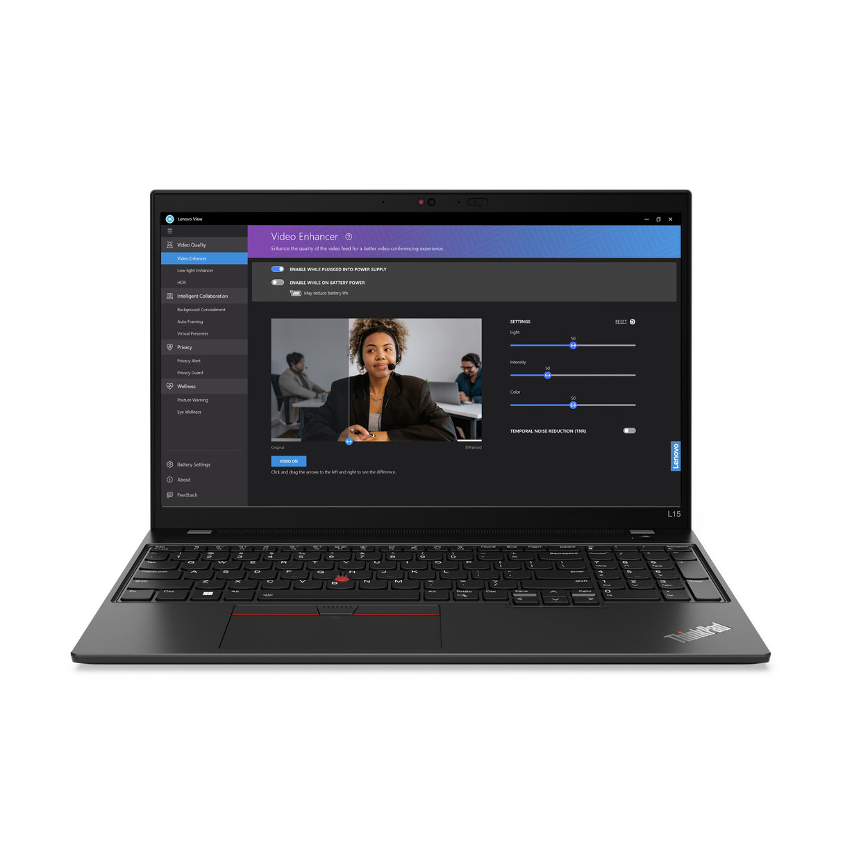 Lenovo ThinkPad L15 Gen 4 (Intel) Laptop Thunder Black Portátil Negro Concha