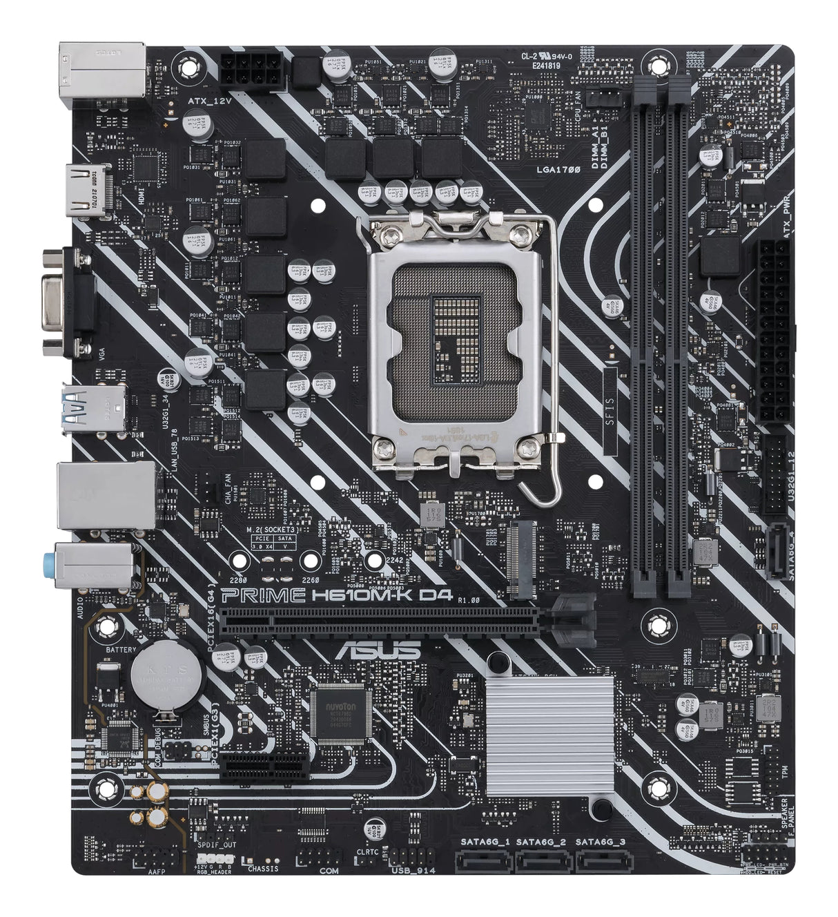 ASUS PRIME H610M-K D4 placas base Intel LGA 1700 1 DDR4-SDRAM
