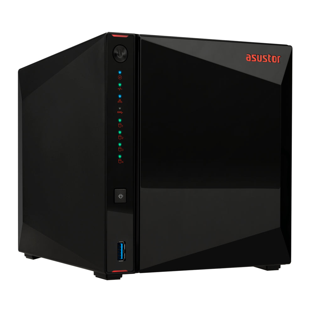 Asustor AS5404T servidor NAS o de almacenamiento Intel® Celeron® N5105 4 GB DDR4 0 TB ADM Negro