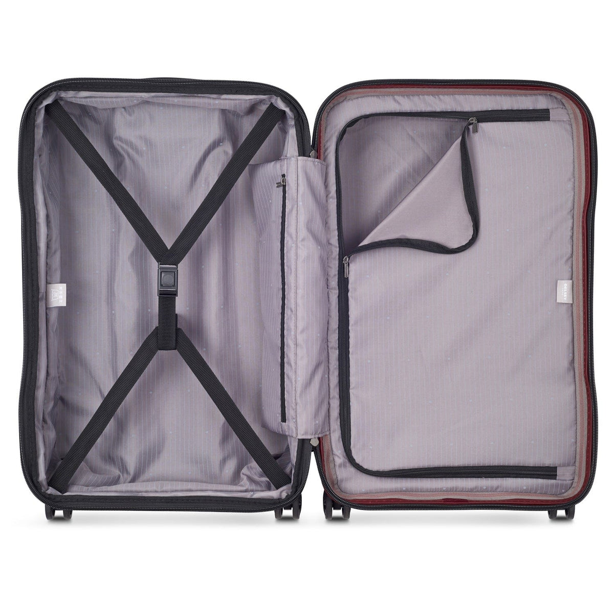 DELSEY MALETA SECURITIME ZIP RIGIDA 24 PULG ROJA