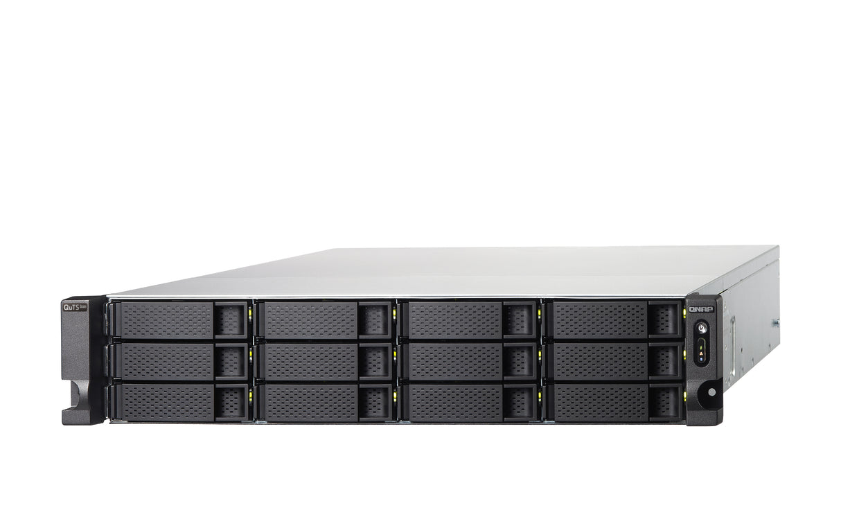 QNAP TS-h1886XU-RP R2 NAS Bastidor (2U) Intel® Xeon® D D-1622 32 GB DDR4 0 TB QuTS hero Negro