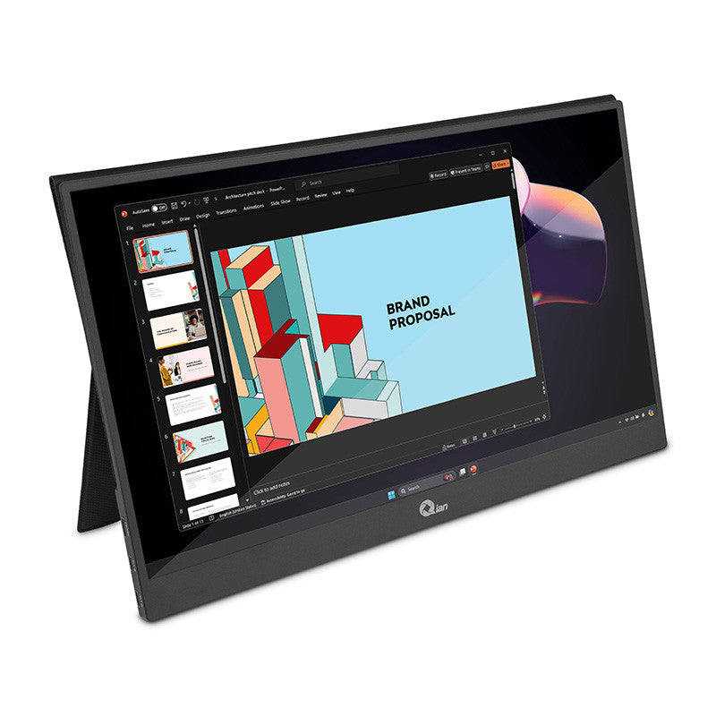 Qian QMP-IP16S televisor y monitor portátil Negro 39.6 cm (15.6") LCD 1920 x 1080 Pixeles, Full HD, 16.7 millones de col