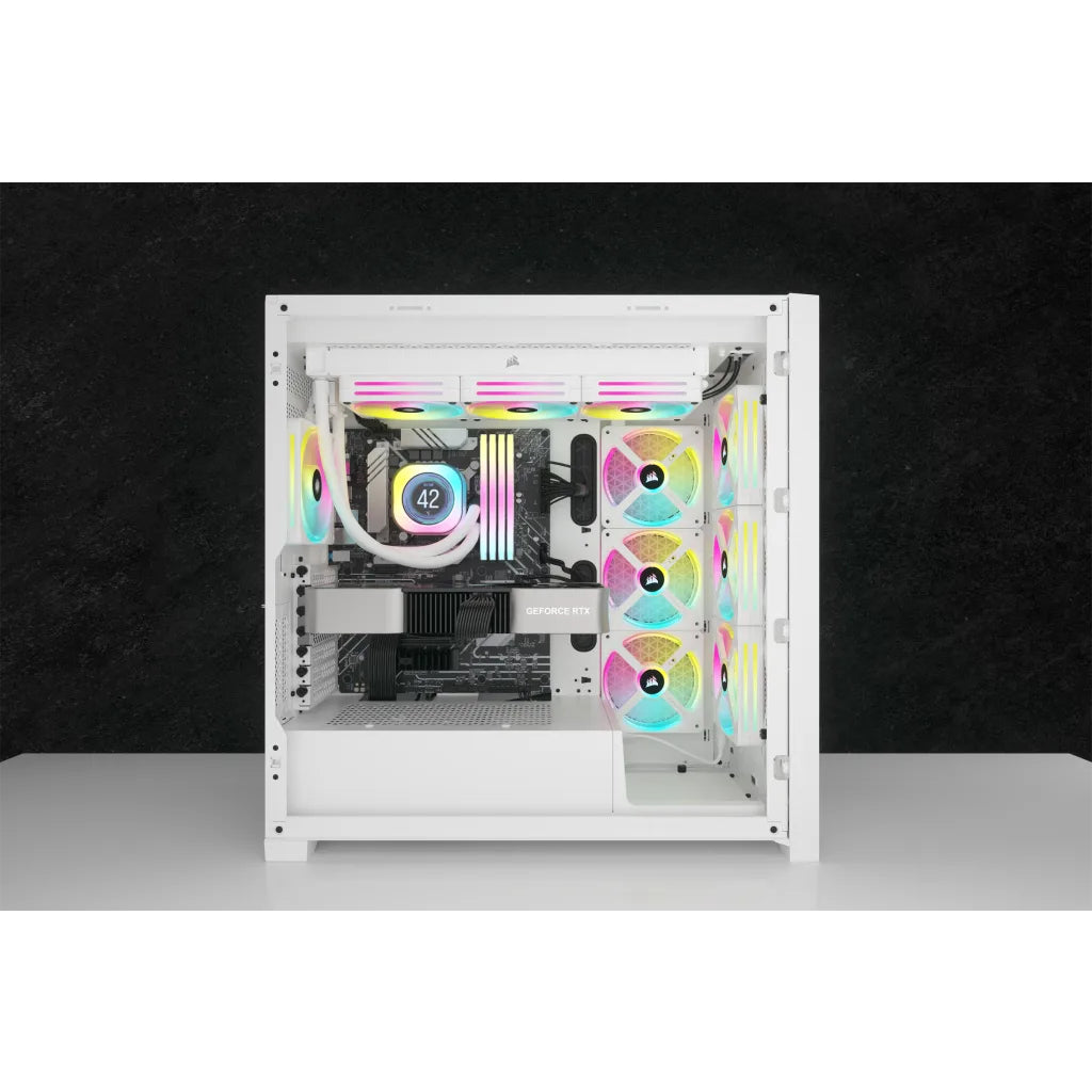 Corsair CW-9061010-WW sistema de refrigeración de computadora Procesador Enfriador de aire 12 cm Blanco 3 pieza(s)