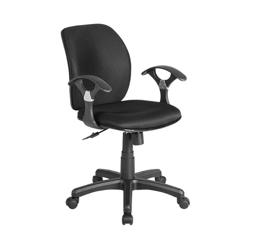 Xtech XTF-SC100 silla para oficina o computadora asiento acolchado respaldo acolchado, Negro, Negro, Tela