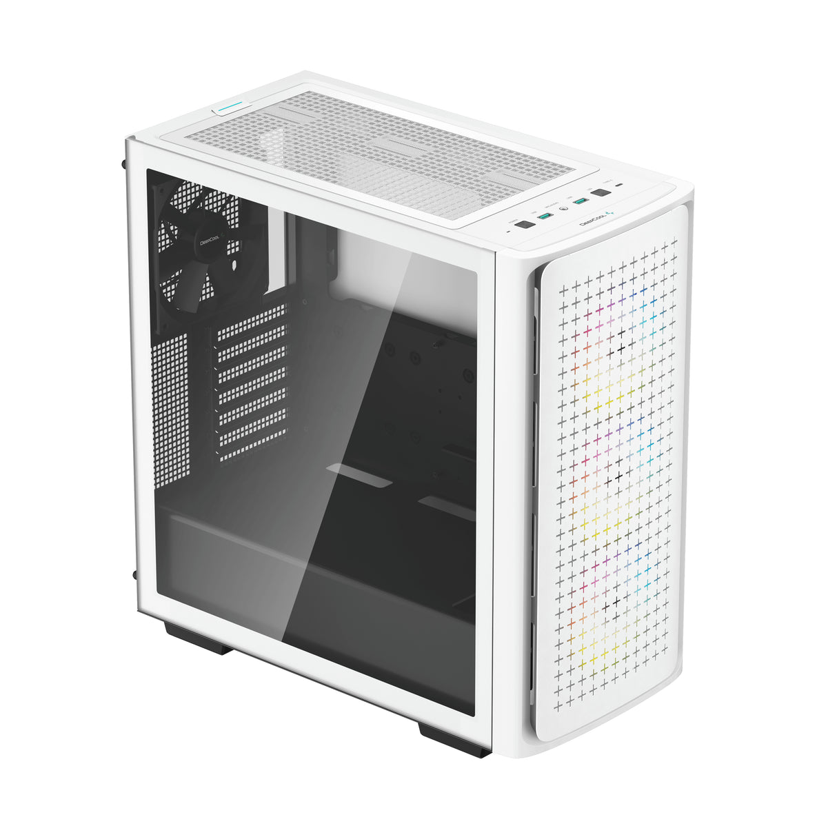 DeepCool CK560 carcasas ordenador ABS, SPCC, Vidrio templado Midi Tower PC Blanco
