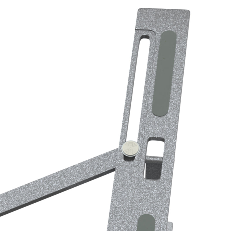 Klip Xtreme KAS-002 soporte para laptop Soporte para computadora portátil Plata 39.6 cm (15.6"), Aluminio, Silicona