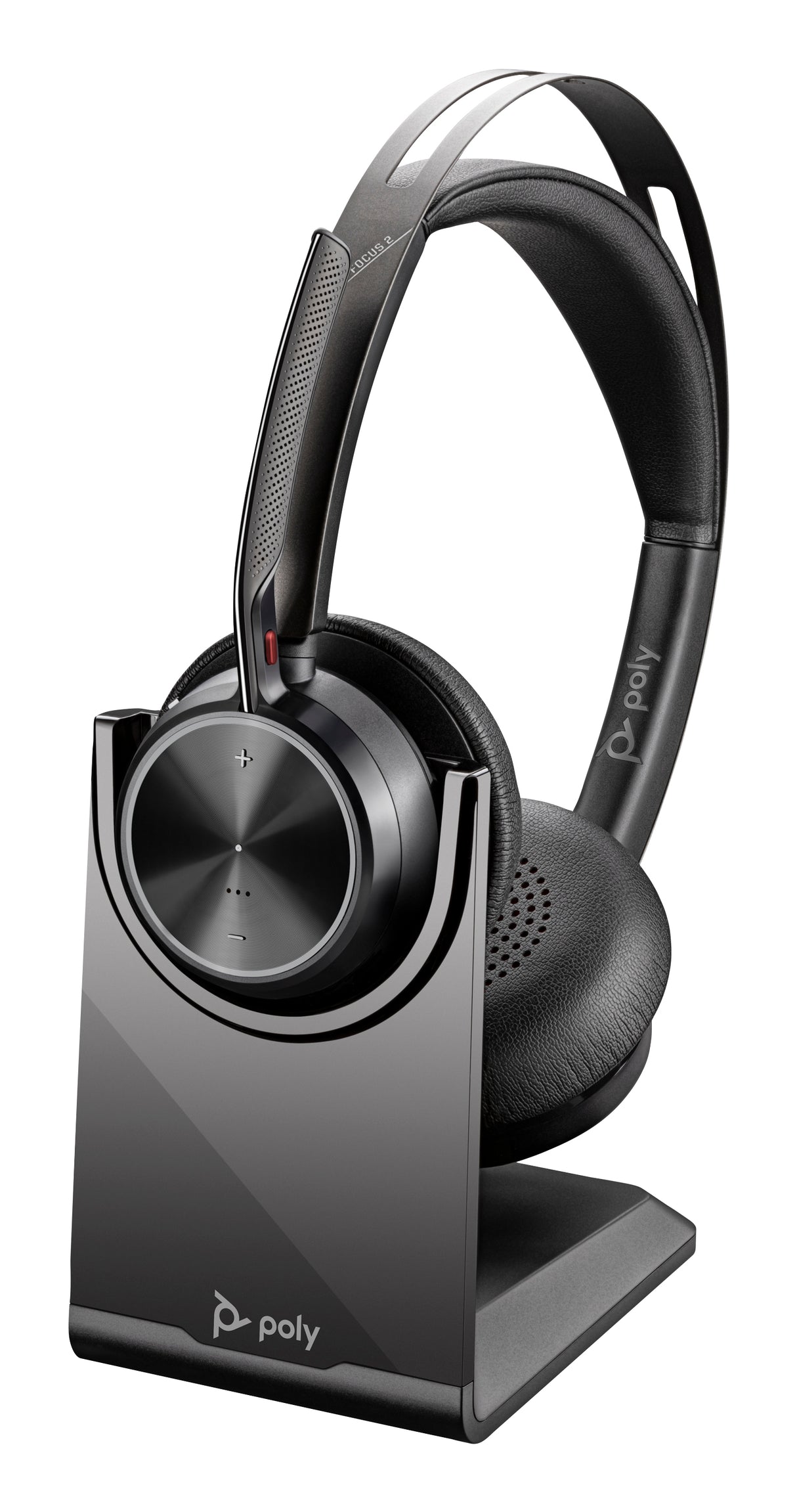 HP Poly Auriculares USB-A Poly Voyager Focus 2 con soporte de carga, Inalámbrico, Oficina/Centro de llamadas, 20 - 20000 Hz