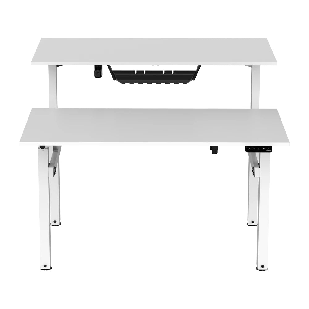 Acteck Ergo Desk V2 ED727 Blanco, Derecho, Forma rectangular, Aglomerado de madera