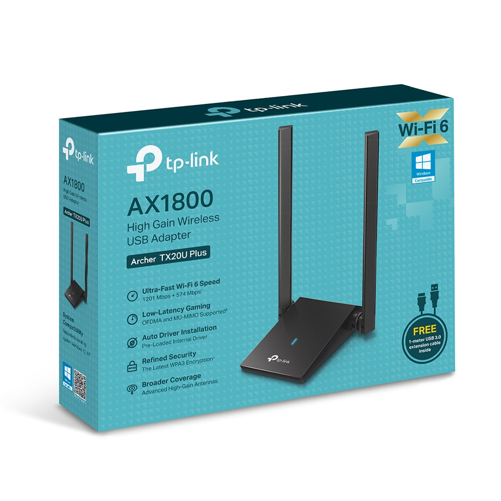 TP-Link Archer TX20U Plus tarjetas de red Inalámbrico USB WLAN 3.2 Gen 1 (3.1 Gen 1)