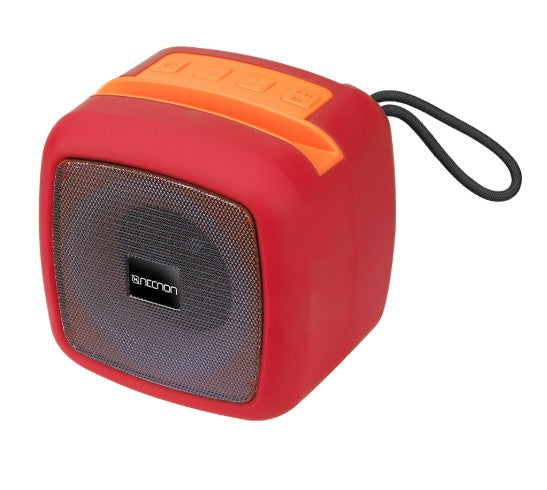 Necnon NBBSN902RG altavoz portátil y para fiesta Altavoz portátil estéreo Rojo 10 W, Inalámbrico y alámbrico, Botones, U