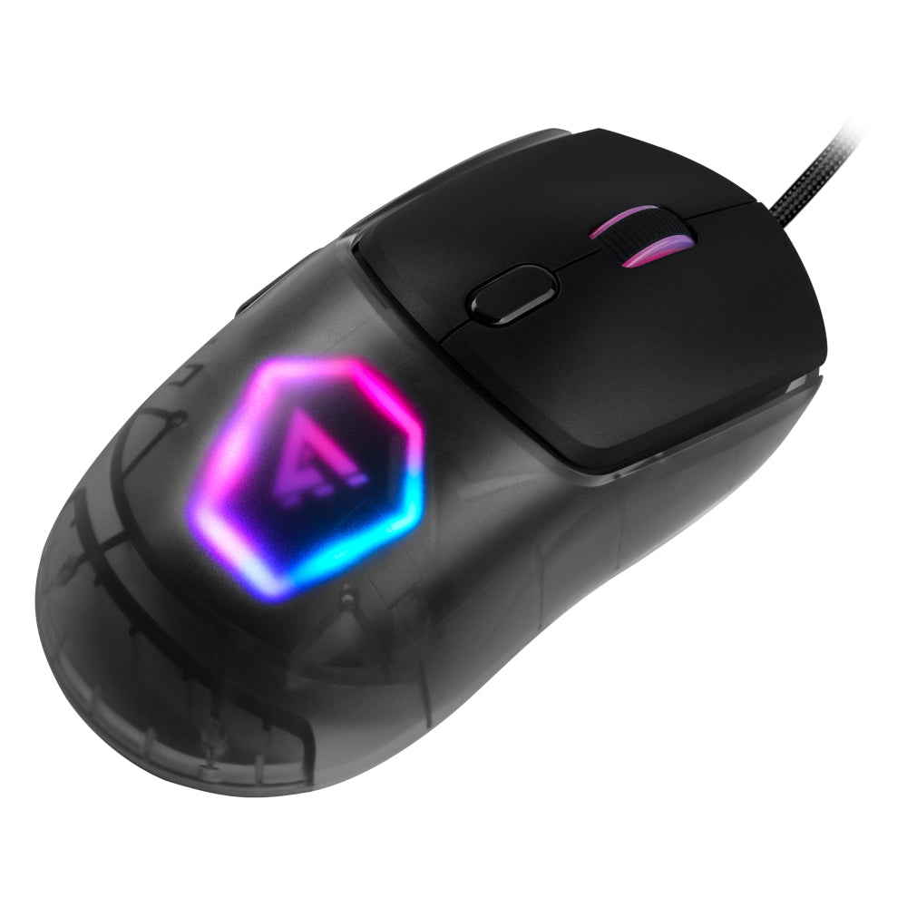 Game Factor MOG530-WH ratón Juego Ambidiestro USB tipo A 12000 DPI, Blanco